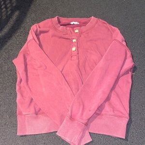 American Eagle maroon crew neck; size M